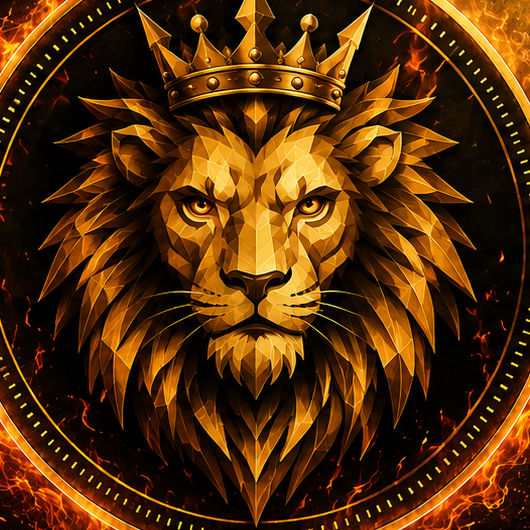 FumingLyon TV crest: a crowned lion, the brand's mark